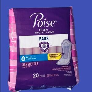 Poise Fresh Protection Pads 20 ct New